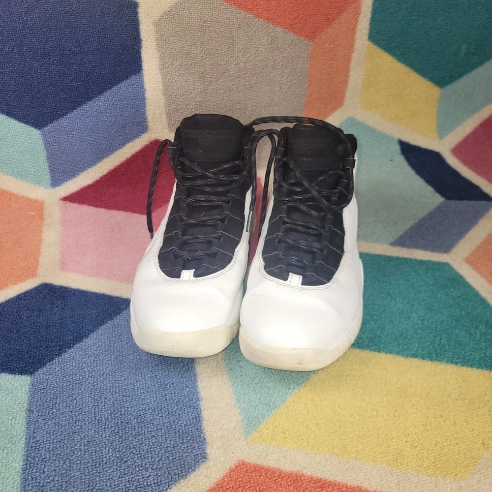 Jordan 10 Retro Im Back White Black Sneakers 310805-104 Mens 10.5